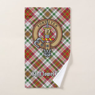 Clan MacAlister Crest over Dress Tartan Bath Towel Set