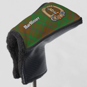 Clan MacAlister Crest over Hunting Glenbarr Tartan Golf Head Cover