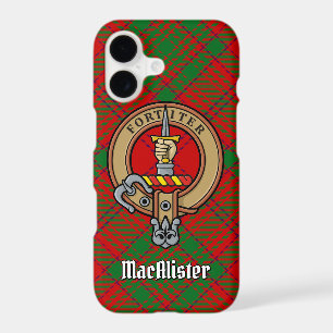Clan MacAlister Crest sur Glenbarr Tartan