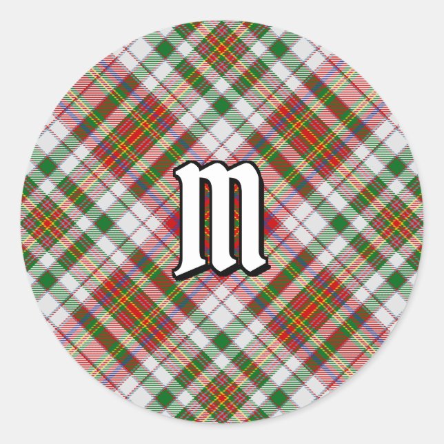 Clan MacAlister Dress Tartan Classic Round Sticker (Front)