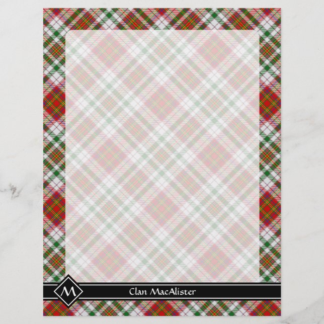 Clan MacAlister Dress Tartan Flyer (Front)