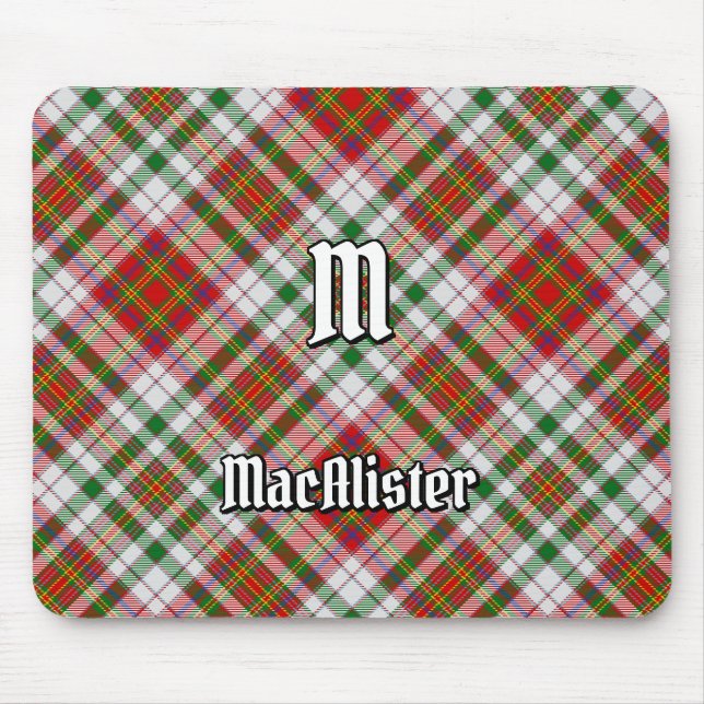 Clan MacAlister Dress Tartan Mouse Pad (Front)