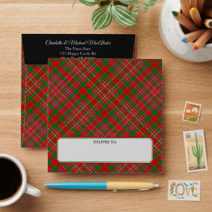 Clan MacAlister Enveloppe Tartan