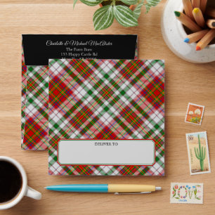 Clan MacAlister habillage Tartan Enveloppe