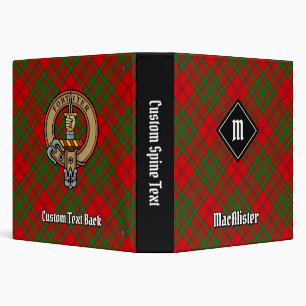 Clan MacAlister of Glenbarr Tartan Binder