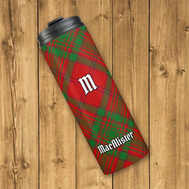 Clan MacAlister of Glenbarr Tartan Thermal Tumbler (Creator Uploaded)