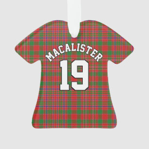 Clan MacAlister Tartan Christmas Jersey Ornament