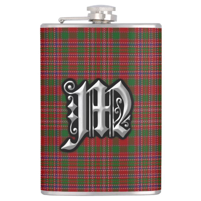 Clan MacAlister Tartan Old Scotland Flask (Front)