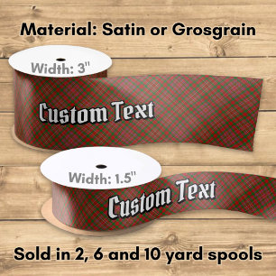 Clan MacAlister Tartan Satin Ribbon