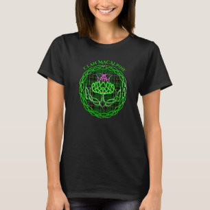 Clan Macalpine Scottish Tartan Celtic Thistle T-Shirt