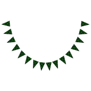 Clan MacArthur Arthur Green & Black Tartan Bunting Flags