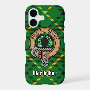 Clan MacArthur Crest sur Tartan