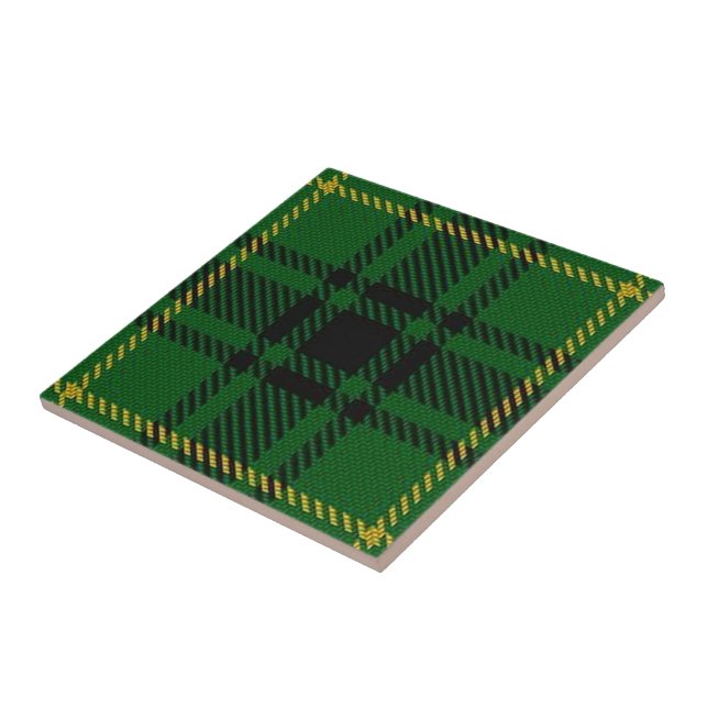 Clan MacArthur Scottish Expressions Tartan Tile (Side)
