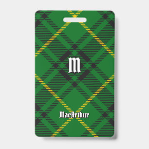 Clan MacArthur Tartan Badge