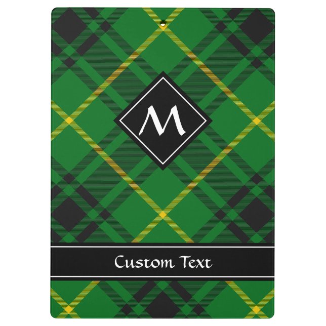 Clan MacArthur Tartan Clipboard (Back)