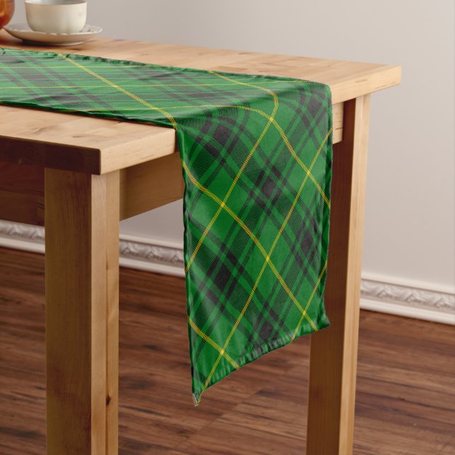 Clan MacArthur Tartan Long Table Runner (In Situ)
