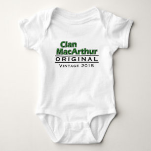 Clan MacArthur Vintage Customize Your Birthyear Baby Bodysuit