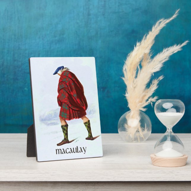 Clan MacAulay Clans of Scotland by R. R. McIan Plaque (Side)