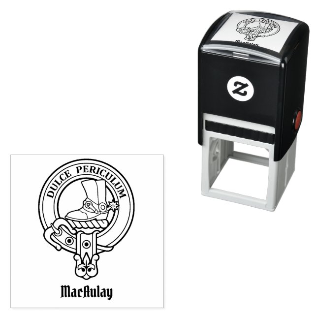 Clan MacAulay Crest Self-inking Stamp (In Situ)