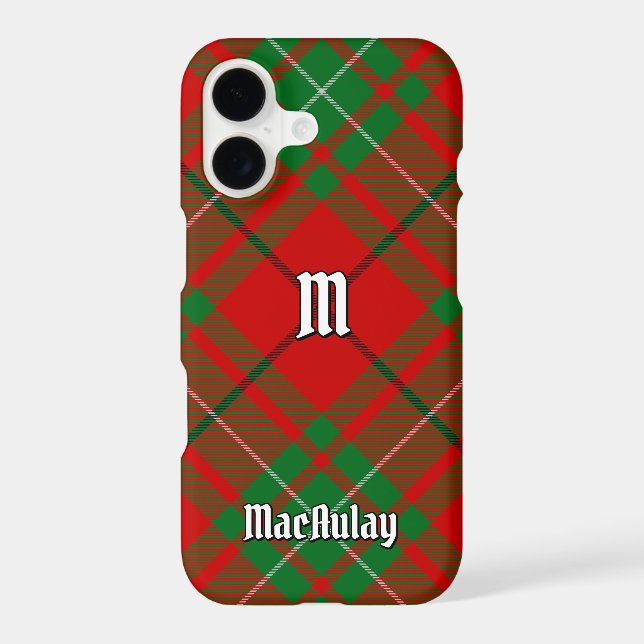 Clan MacAulay Tartan Case-Mate iPhone Case (Back)