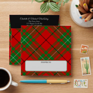 Clan MacAulay Tartan Enveloppe