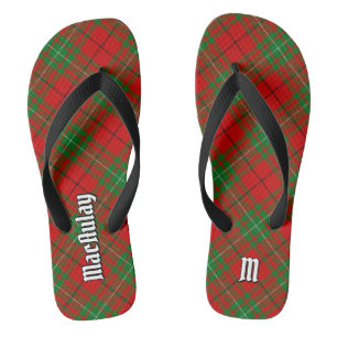 Clan MacAulay Tartan Flip Flops