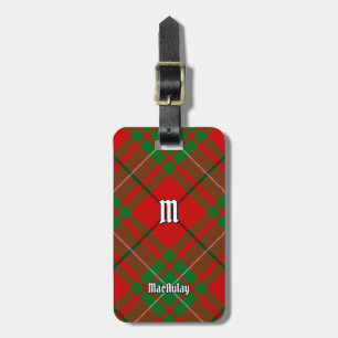 Clan MacAulay Tartan Luggage Tag