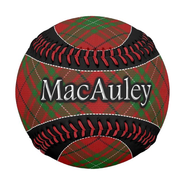 Clan MacAuley MacAulay Scottish Dream Tartan Baseball (Front)