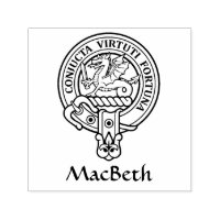 Clan MacBeth Crest Self-inking Stamp