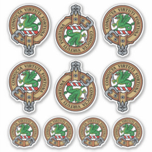Clan MacBeth Crest Sticker Set