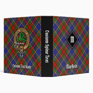 Clan MacBeth Tartan 3 Classeur d'anneau