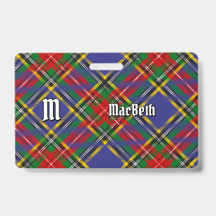 Clan MacBeth Tartan Badge