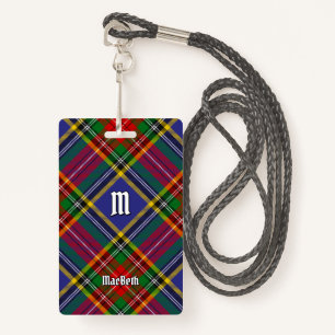 Clan MacBeth Tartan Badge