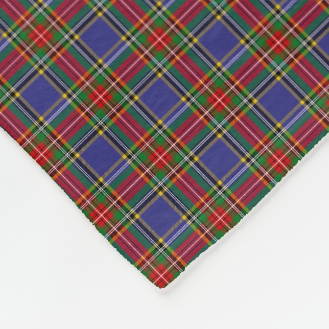 Clan MacBeth Tartan Fleece Blanket (Corner)
