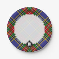 Clan MacBeth Tartan Paper Plates