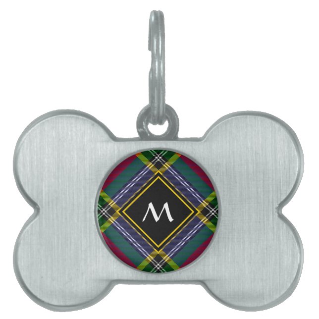 Clan MacBeth Tartan Pet ID Tag (Front)