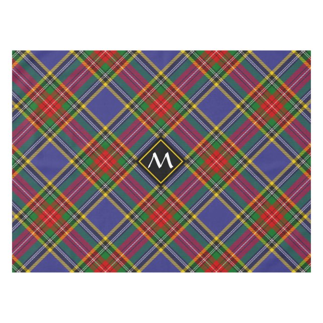 Clan MacBeth Tartan Tablecloth (Front (Horizontal))