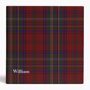 Clan MacClure Classeur personnalisé Tartan Plaid