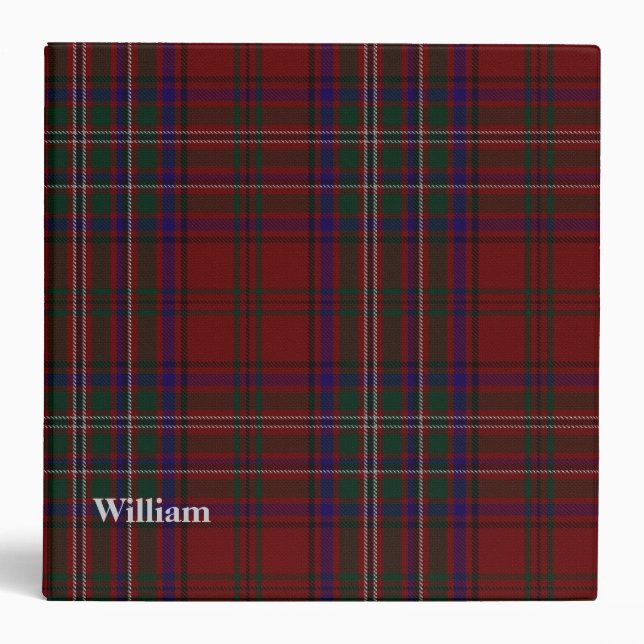 Clan MacClure Classeur personnalisé Tartan Plaid (Devant)