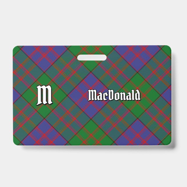 Clan MacDonald Badge Tartan (Face)