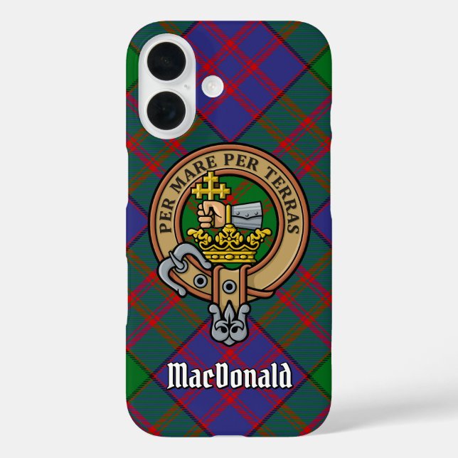 Clan MacDonald Crest Coque-Mate coque iphone (Verso)