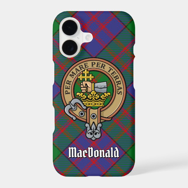 Clan MacDonald Crest Coque-Mate coque iphone (Verso)