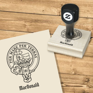Clan MacDonald Crest Rubber Stamp