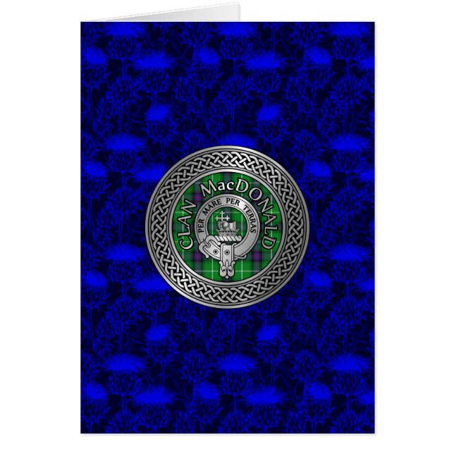 Clan MacDonald Crest & Tartan Knot (Front)