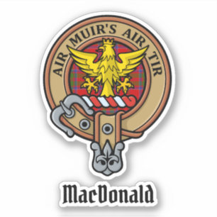 Clan MacDonald de Keppoch Sticker Crest
