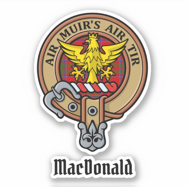 Clan MacDonald de Keppoch Sticker Crest (Devant)