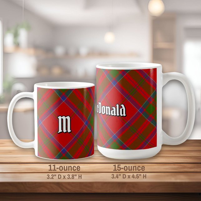 Clan MacDonald de Keppoch Tartan Coffee Mug (Créateur téléchargé)