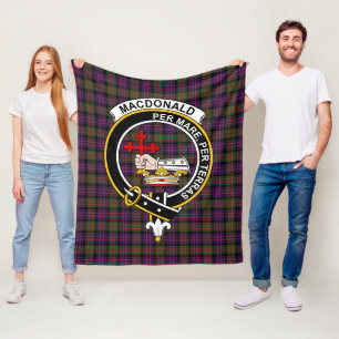 Clan MacDonald Modern Macdonalds Of Donald Tartan Fleece Blanket