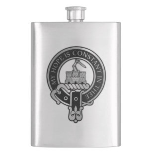 Clan MacDonald of Clanranald Crest Flask