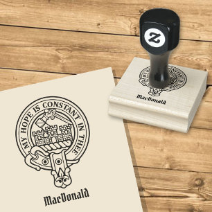 Clan MacDonald of Clanranald Crest Rubber Stamp